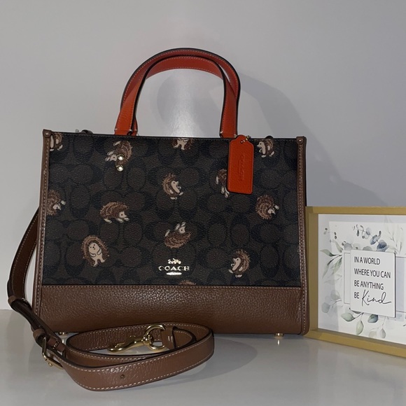 Coach Bags Coach Cc428 Dempsey Carryall Signature Hedgehog Tote Bag